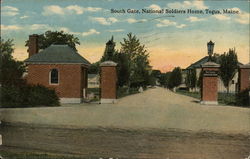 South Gate, National Soldiers Home Togus, ME Postcard Postcard Postcard