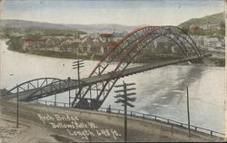 Arch Bridge Bellows Falls, VT Postcard Postcard Postcard