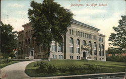 Burlington, Vt. High School Postcard