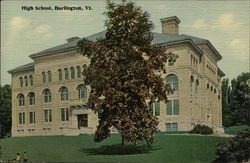 High School Burlington, VT Postcard Postcard Postcard