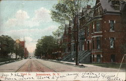 Third Street Jamestown, NY Postcard Postcard Postcard