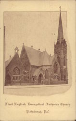 First English Evangelical Lutheran Church Pittsburgh, PA Postcard Postcard Postcard