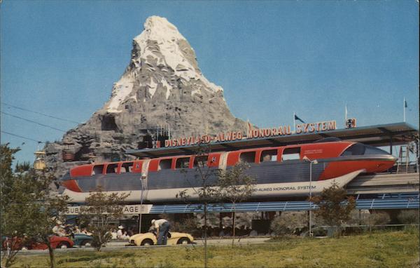 Monorail and Matterhorn Disney