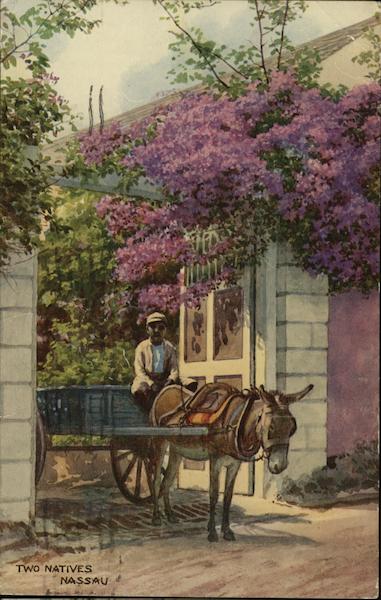 Two Natives Nassau Bahamas Caribbean Islands