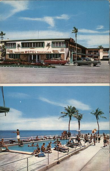 Tropicana Motel Miami Beach, FL Postcard