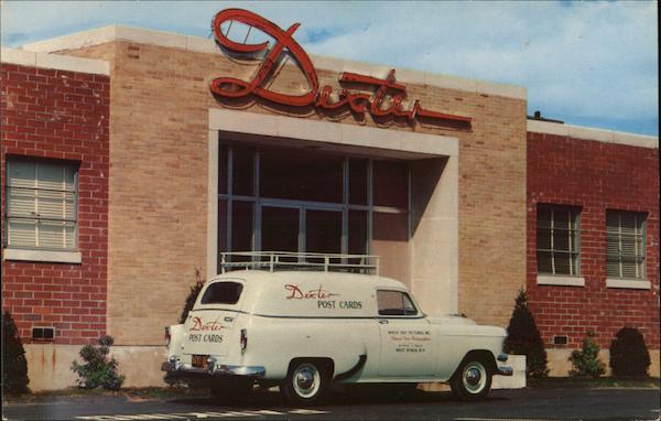 Dexter Post Cards Office & Station Wagon West Nyack New York