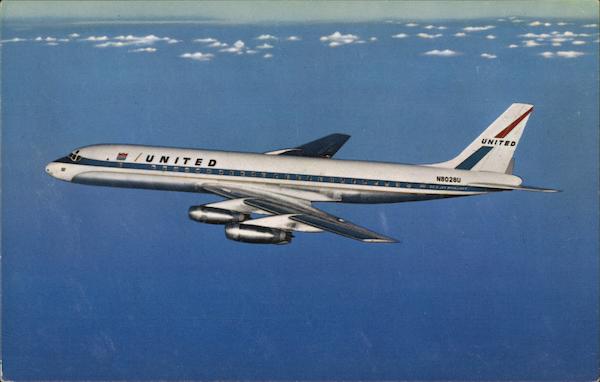 United Air Lines DC-8 Jet Mainliner Aircraft