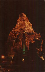 Matterhorn at Night Disney Postcard Postcard Postcard