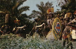 Jungle Drums Beat - Natives Chant Anaheim, CA Disney Postcard Postcard Postcard
