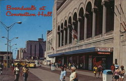 Boardwalk at Convention Hall Atlantic City, NJ Postcard Postcard Postcard