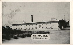 El Motel - Hibbing, Minn. Postcard