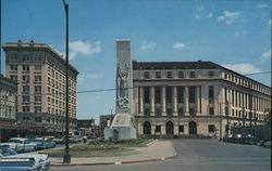 The Alamo Cenotaph and Post Office Postcard