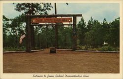 Entrance to James Gabriel Demonstration Area, Special Warfare Center Fort Bragg, NC Postcard Postcard Postcard