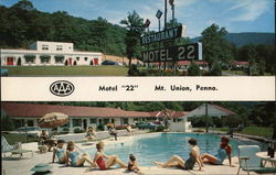 Motel "22" Mount Union, PA Postcard Postcard Postcard