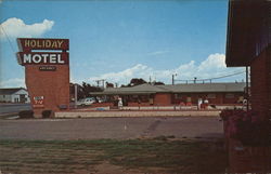 Holiday Motel and Grill Postcard