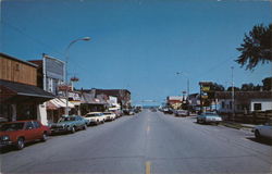 Street Scene Port Austin, MI Postcard Postcard Postcard