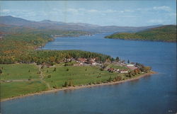 Aerial View Schroon Lake, NY Postcard Postcard Postcard