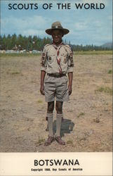 1968 Scouts of the World: Botswana Africa Postcard Postcard Postcard