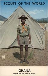 1968 Scouts of the World: Ghana Africa Postcard Postcard Postcard