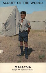 1968 Scouts of the World: Malaysia Southeast Asia Postcard Postcard Postcard