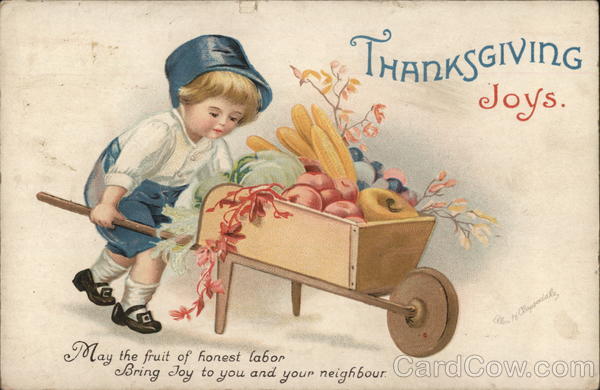 Thanksgiving Joys Ellen Clapsaddle Children