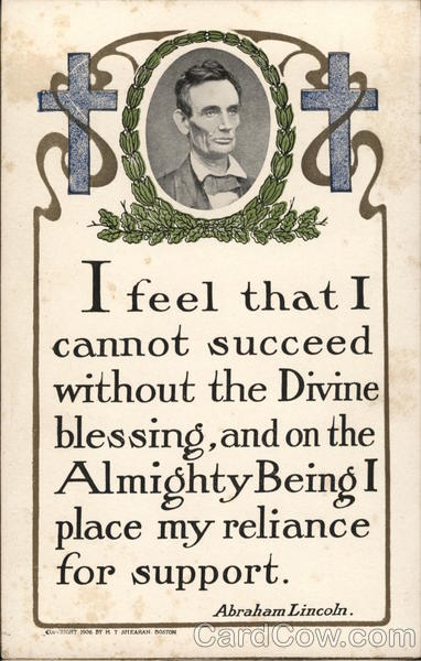 I Feel That I Cannot Succeed Without the Divine Blessing