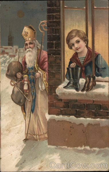 Santa & Boy - Japanese Santa Claus