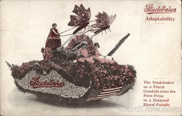 Studebaker in Floral Parade Advertising