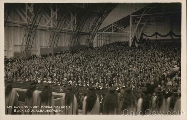 Large Audience of Oberammergau Passion Play Germany