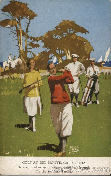 Golf at Del Monte, California Art Deco