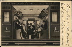 Ludwig Thoma's "Erster Klasse" Trolleys & Streetcars Postcard Postcard Postcard