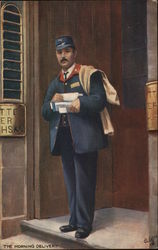 The Morning Delivery Postcard