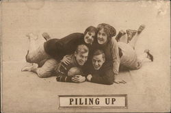 Piling Up Postcard