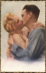 Kissing Couple Postcard