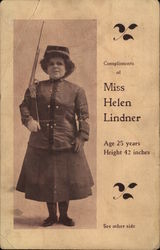 Compliments of Miss Helen Linder Postcard