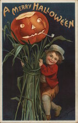 A Merry Halloween Postcard
