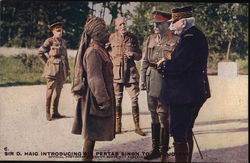 Sir D. Haig Introducing Pertab Singh to General Joffre World War I Postcard Postcard Postcard