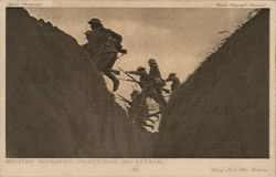 British Infantry Practising an Attack World War I Postcard Postcard Postcard