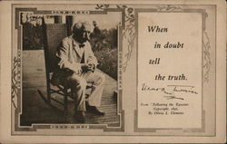 Mark Twain In Rocking Chair on Porch Mark Twain In Rocking Chair on Porch
