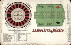 La Roulette de Monaco Postcard