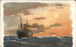 Dampfer, SS Prinzess Irene (USS Pocahontas) Postcard