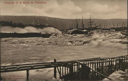 Rough Seas at Valparaiso Bay Valparaíso, Chile Postcard Postcard Postcard