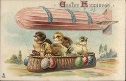 Dirigible Piloted by Chicks, Easter Egg Ballast Postcard