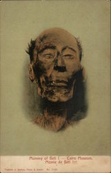 Mummy of Set I - Cairo Museum Postcard