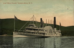 SS "Mary Powell," Hudson River, NY Postcard