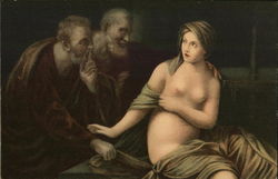 Las Casta Susanna by Guido Reni Postcard