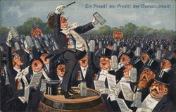 Men Drinking Beer and Singing Men Drinking Beer and Singing