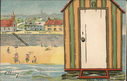 People at the Beach Postcard