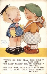 Little golfer Postcard