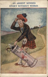 An Absent Minded Story Without Words Postcard